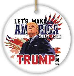 Donald Trump 2024 MAGA Ornament (Circle)
