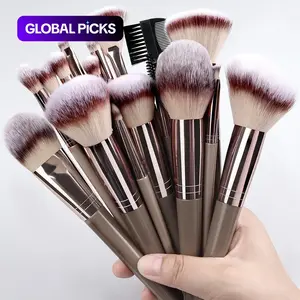 Professional Makeup Brush Set, Includes Foundation Brush, Eyelash Brush, Brow Brush, Eyeshadow Brush, Christmas Halloween Thanksgiving Gift
