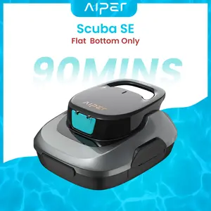 RE-AIPER 【Flat Bottom ONLY】Robotic Pool Cleaner, Cordless Pool Vacuum with Dual-Drive Motors, Pool Vacuum, Self-Parking Technology, Lightweight Water Powerful Performance Modern #smartliving