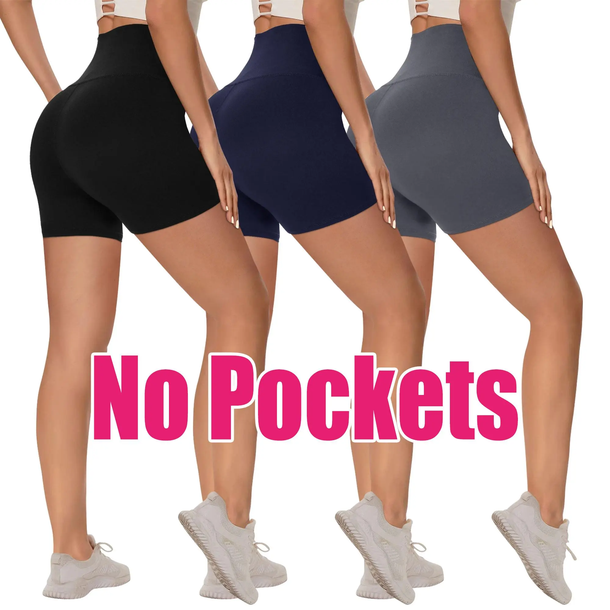 Black/ Navy Blue/ Deep Grey (No Pocket)  5inch