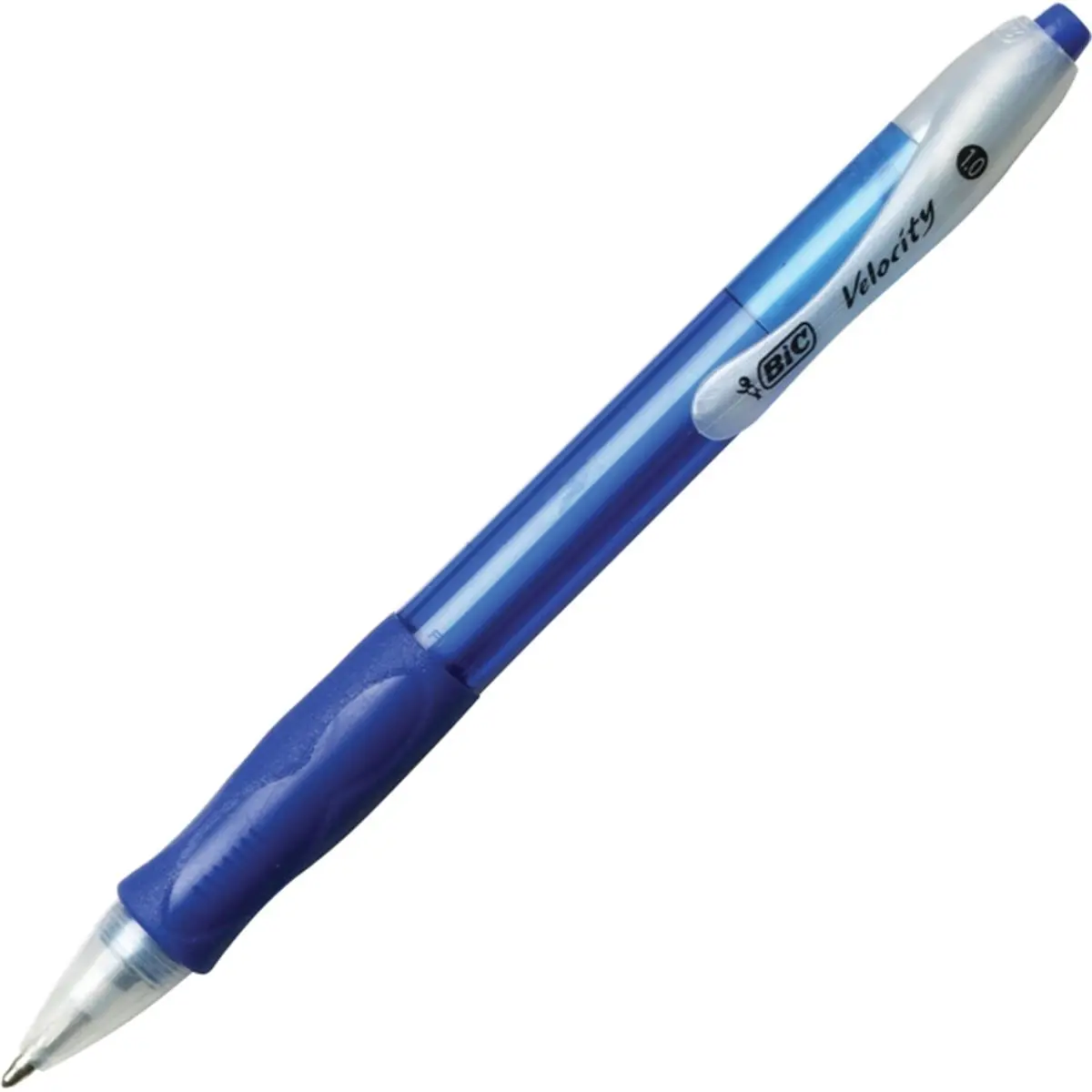 BIC Velocity Refillable Retractable Ballpoint Pen - Smooth Writing, Bright Barrel, Medium Tip, Blue Ink, Comfortable Grip, High-Impact Design, 36-Count Office & School Writing Tool for Students