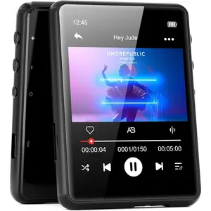 MECHEN 64GB MP3 Player Digital 2.4-inch Full Touchscreen with Bluetooth 5.3 Portable HiFi Lossless Sound with Speaker Headphones