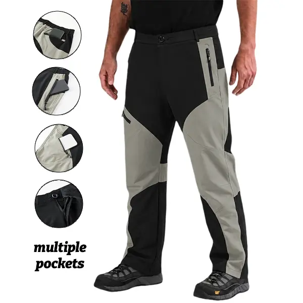 Men's Durable Utility Work Pants, Multi-Pocket Tactical Trousers for Field Professionals, Reinforced Heavy-Duty Gear for Construction and Outdoor Tasks