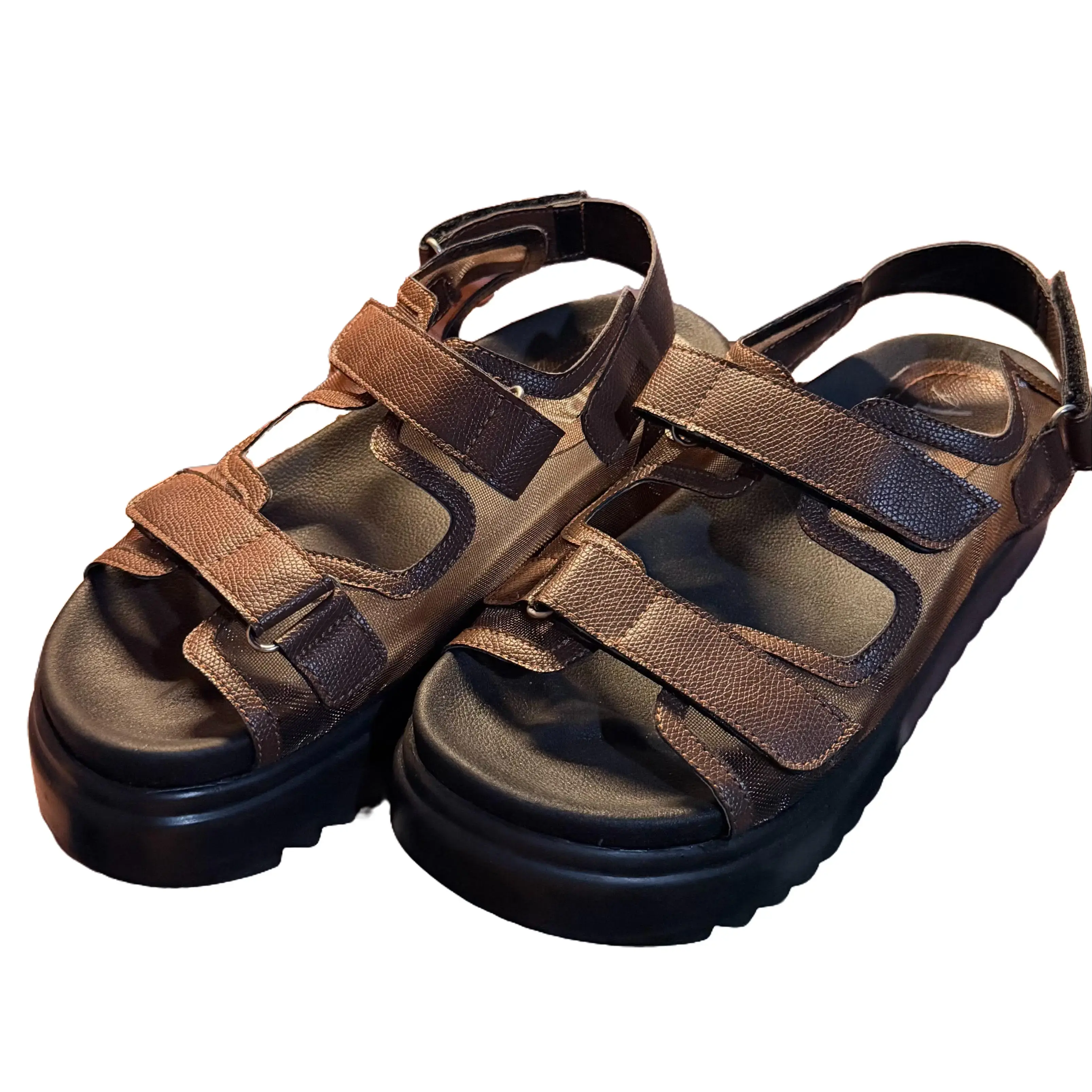 Adry's Brisa Velcro Platform Sandals