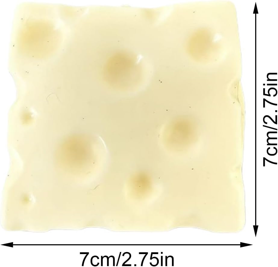 Big Cheese S-quishy,Squi-Shy Cheese Sugar Cube Squ-ishy Sensory Toy, Slow-Rebound Shapeable Squeeze Ball Sensory Fidget Toy Relieves Stress for Kids and Adults Desk, 7x7x7cm