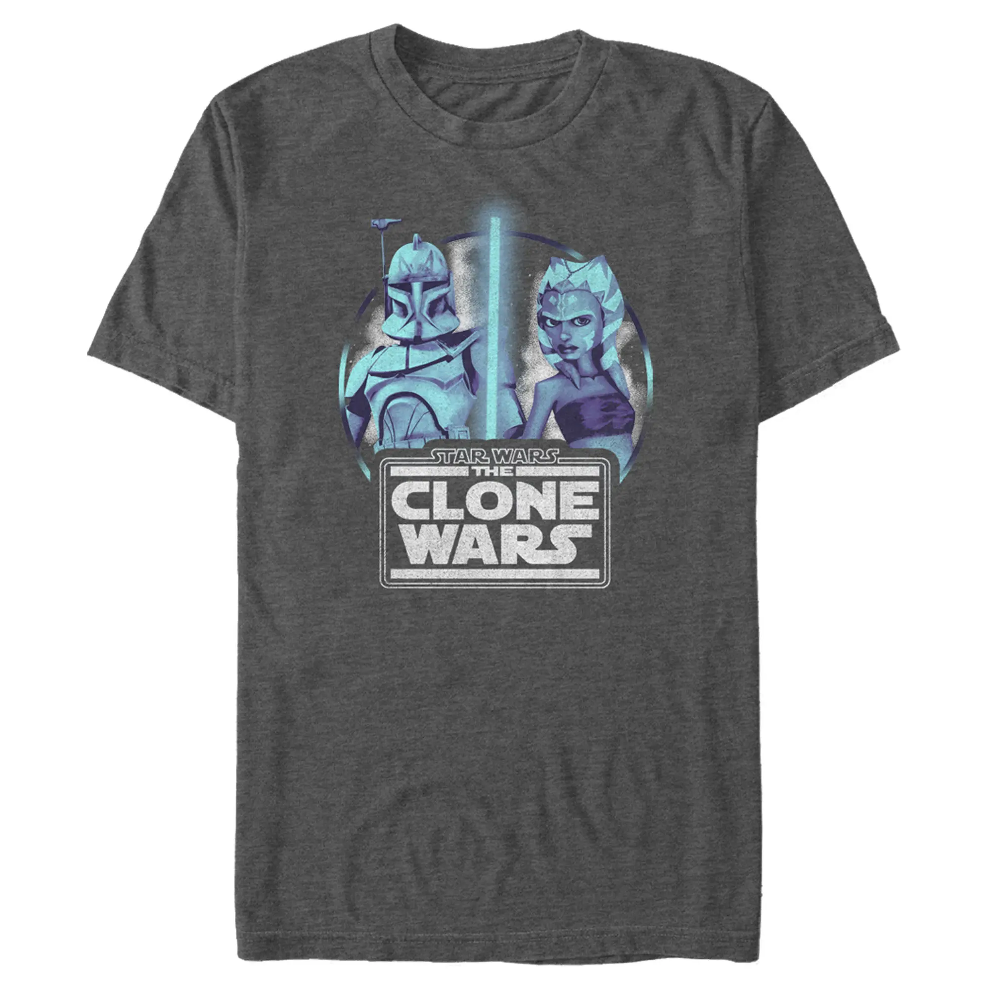 Men's Star Wars: The Clone Wars Ahsoka Lightsaber Glow T-Shirt