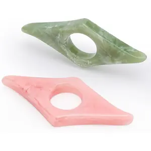2Pack Thumb Page Holder for Reading, Energy Pattern Thumb Bookmark, Book Opener Finger Page Holder, Book Accessories for Reading Lovers (Pink and Olive-Green)