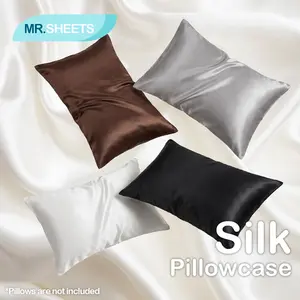NTBAY 100% Mulberry Silk Pillowcase, 19 Momme Natural Pure Silk for Hair & Skin, Ultra-Soft & Skin-Friendly with Hidden Zipper