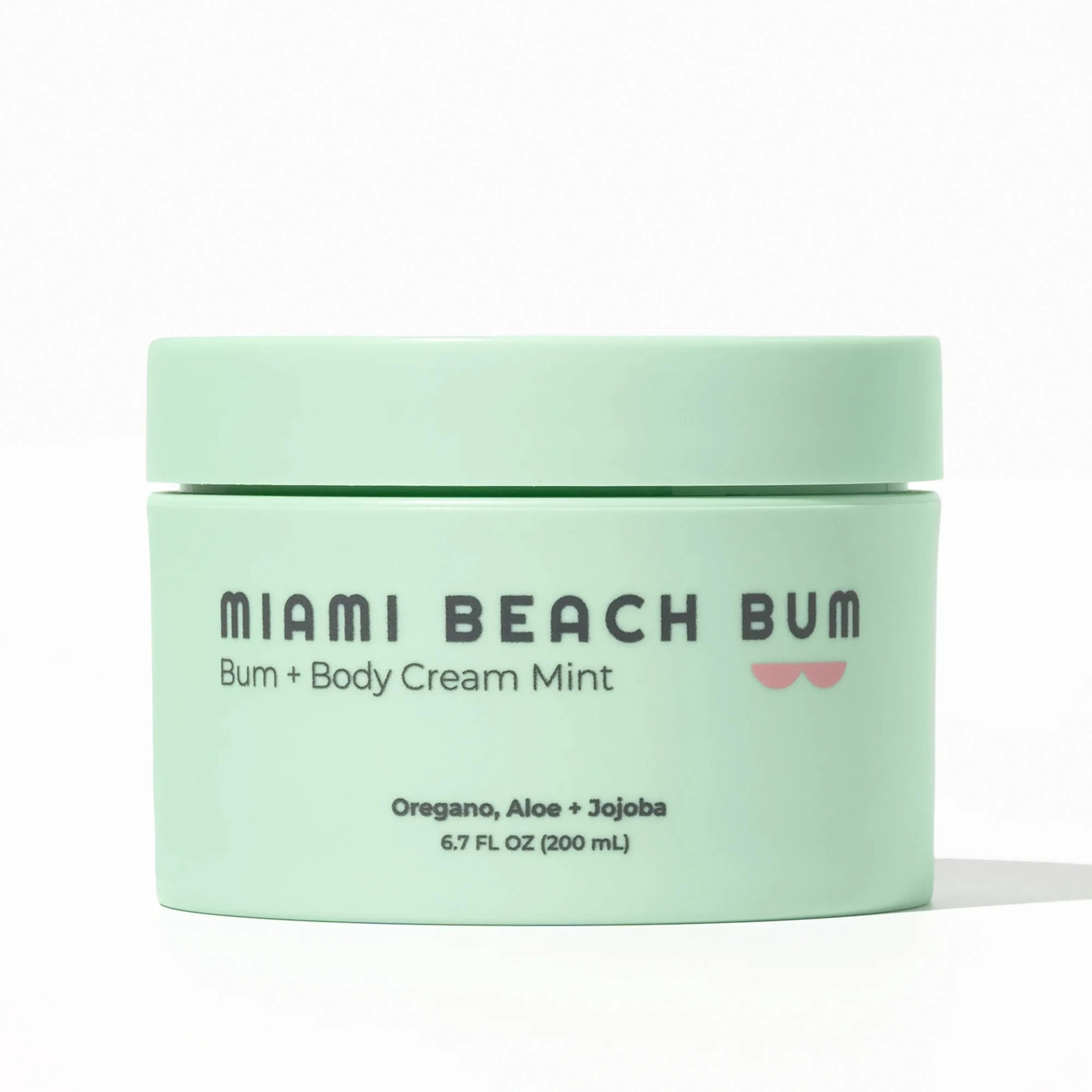 Miami Beach Bum, Oregano & Aloe Bum + Body Cream, Daily Moisturizer  for Body Breakouts, 6.7oz/200mL  