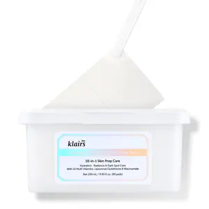 DearKlairs Freshly Juiced Vitamin Toner Pads, TikTakTok Easy Pick & Stick, Makeup Prep, Liposomal Glutathione, Easy-split, Glow, Glass Skin, Exfoliation, 80 pads