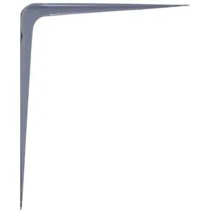 212 MAIN Flagged Edge Gray Wall Mounted Shelf Bracket, 12x14 in, Pack of 2, 100lb Capacity - Storage Solutions for Sailing, Water Sports Equipment