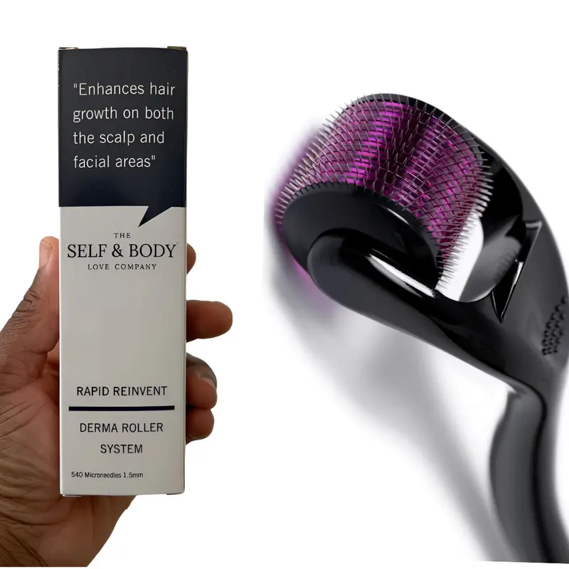 1.5mm Derma roller | best hair growth solution | super fast result | balding, alopecia, beard growth, reduce big forehead. gift for men,gift for women Hairline Comfort Body Care