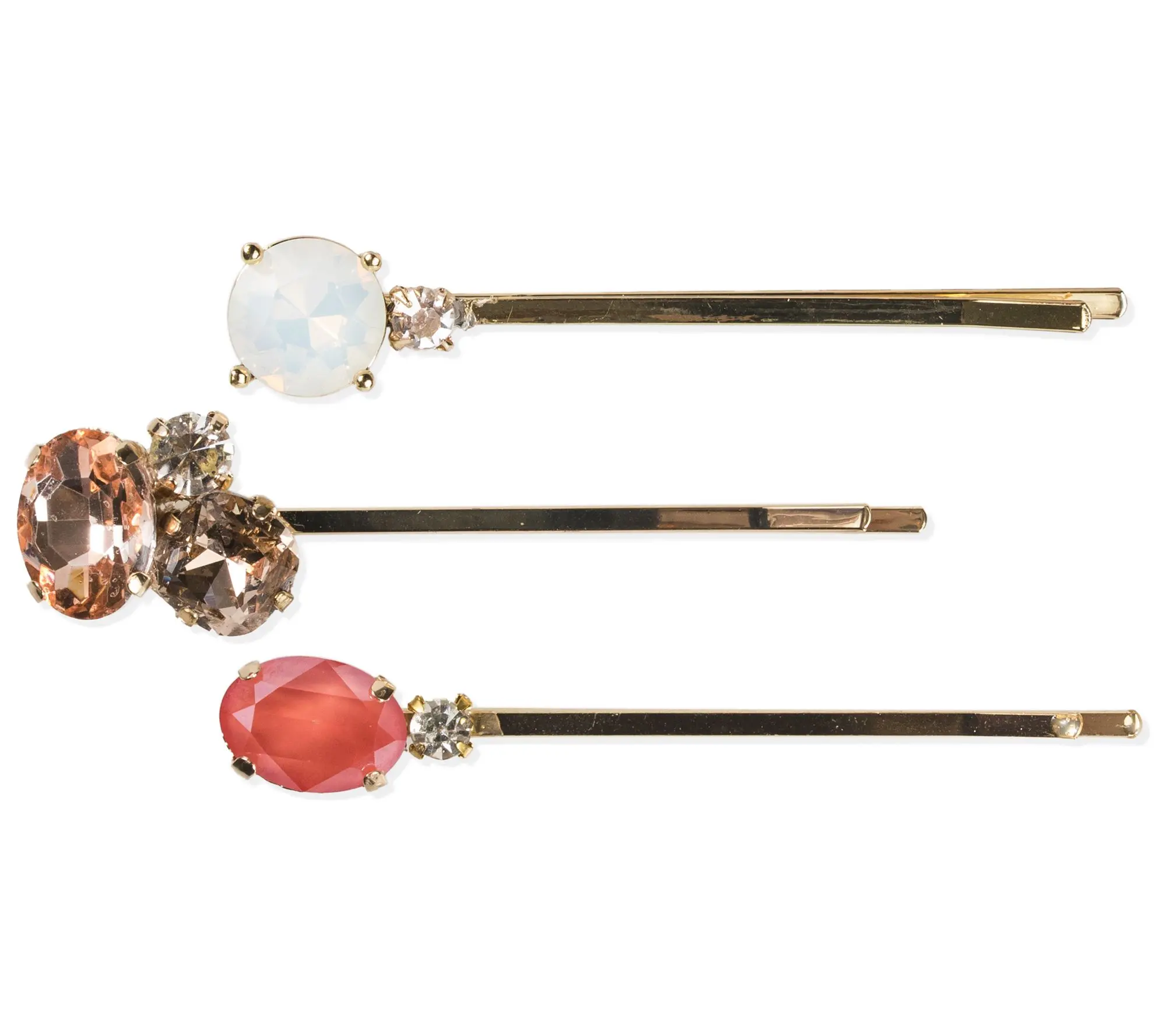 Violet & Brooks Skylar Crystal Bobby Pin Trio