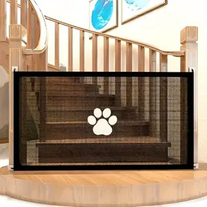 No punching expandable protective pet door, pet partition fence, Sturdy Safety Fence, adjustable portable design, easy indoor/outdoor