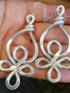 Vintage Casual Minimalism  Boho Exaggeration Extremely Large Knot Geometric Stud Earrings for Woman Daily Vacation Music Festival Anniversary Gift Couple's Gift，Gift for Her