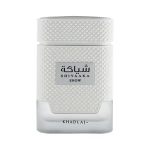 Khadlaj Shiyaaka Snow for Men Eau de Parfum Spray, 3.4 Ounce