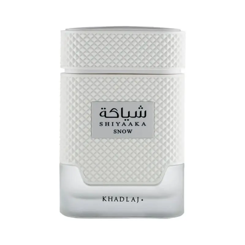 Khadlaj Shiyaaka Snow for Men Eau de Parfum Spray, 3.4 Ounce
