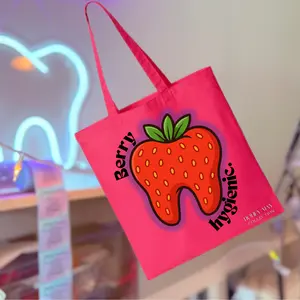 Berry Hygienic Hot Pink Tote Bag