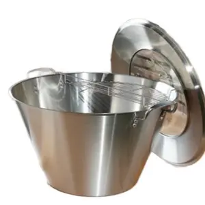 Cazode 50 qts acero inoxidable con tapa