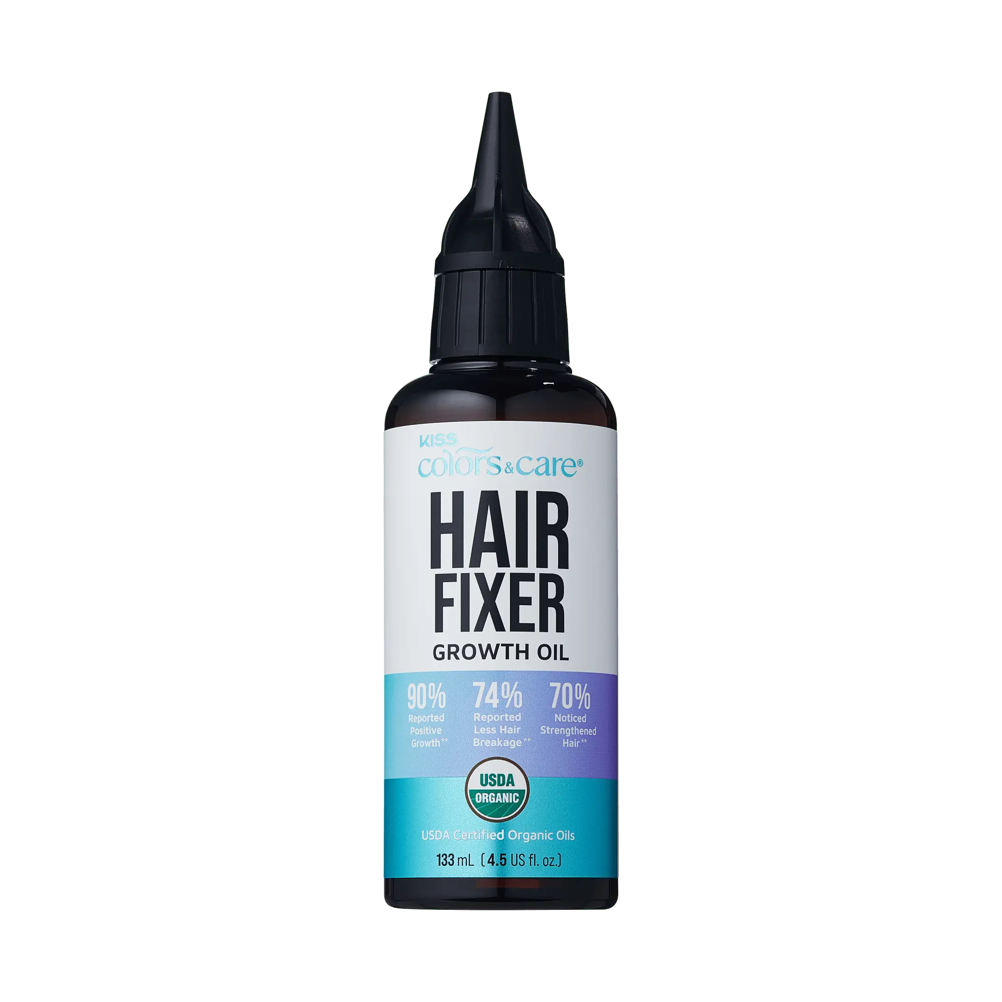 Kiss Colors & Care Healthy Hair Fixation Trio - Hair Fixer Growth Oil | Hair Growth Serum, 100% Natural Oils, USDA Organic, Hair Care