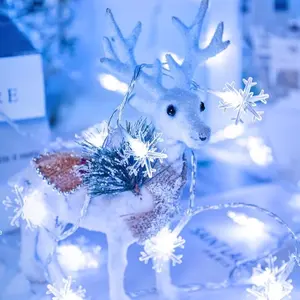 Christmas Lights - Snowflake Light Christmas String Lights For Christmas - 33 feet long