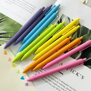 Retractable Gel Pen, 6/12pcs Colored Ink Gel Pen, Smooth Writing Pen, Cute Pen for Journaling, Aesthetic Pens, Office Stationery & Supplies