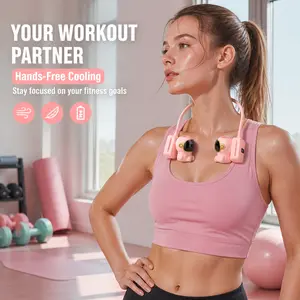 Coolify Me Hands-Free Coolness Anywhere: Portable Neck Fan with LED Screen, Faster Cooling Technology, Ultra Quiet & Sweat-Resistant, Perfect for Post-Workout Recovery