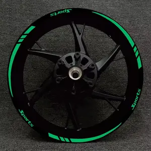 Reflective Wheel HUB Sticker, Adhesive Auto Accessory Sport Lettering Decals, Motorcycle HUB Decor, Wheel Rim Decal for 18inch to 21inch HUB