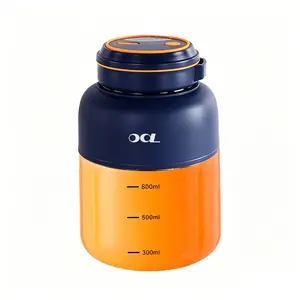 Portable Wireless Electric Blender Cup, Large Capacity Smoothie Tumbler Mini Rechargeable Fruit Vegetable Juicer for Outdoor Travel