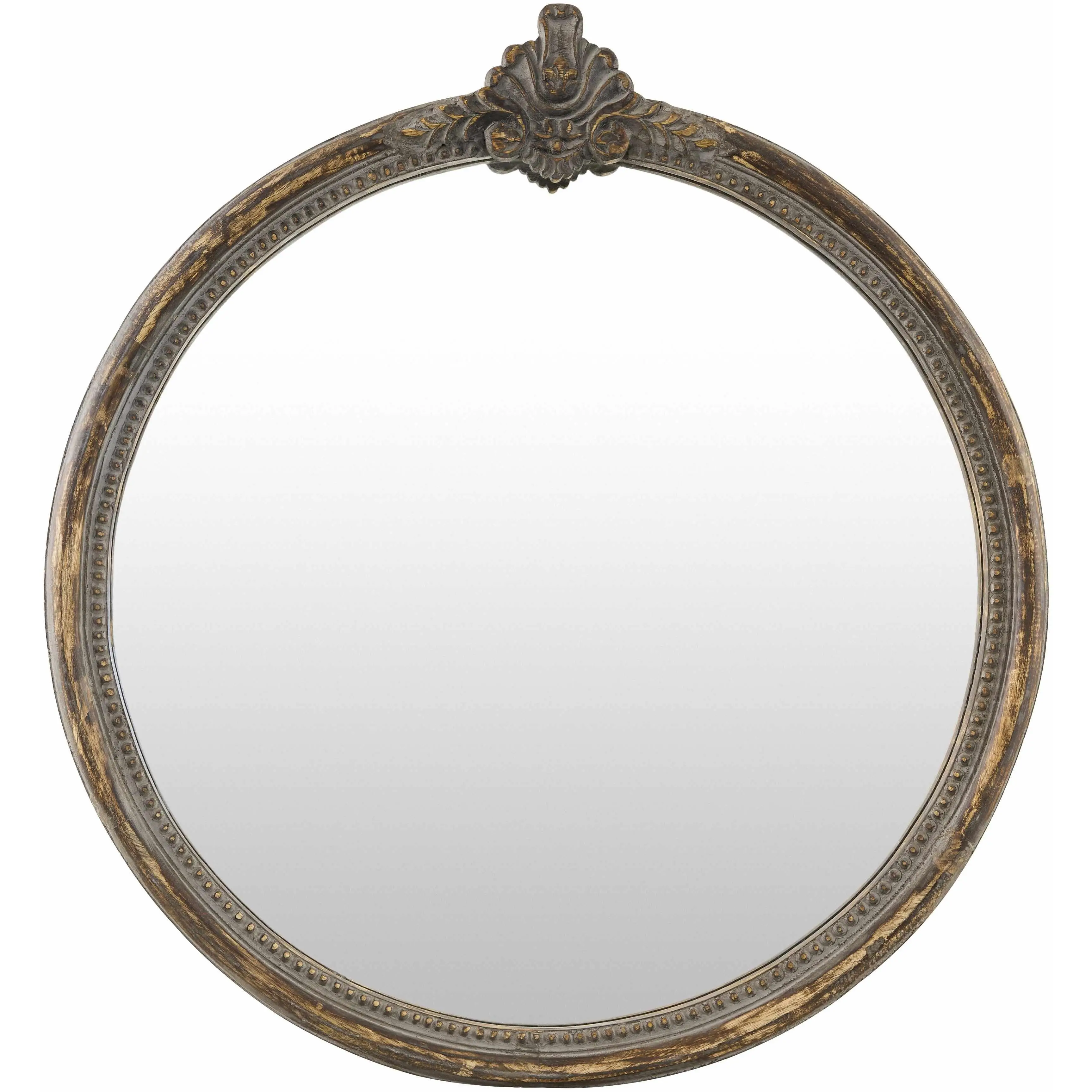 Kandersteg Design Accent Mirror, Wall Mount Decorative Wall-Mounted Mirror with Circular Accents