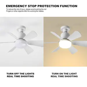 New E27 screw-in lamp holder fan light bulb with plug-in fan blade design, LED fan with three-speed
