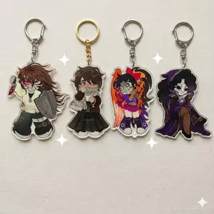 Creepypasta Keychains: Jeff the Killer, Jane the Killer, Nina the Killer, Homicidal Liu