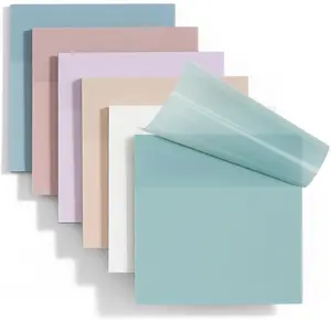 Transparent Sticky Notes - Pastel Color Clear Sticky Notes, 3x3 inch, Waterproof, 50/100/150/300 Sheets for College, School & Office