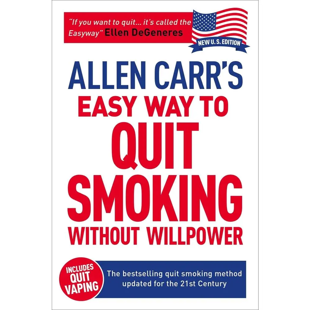 USED Book - Allen Carr's Easy Way to Quit Smoking Without Willpower - Includes Quit Vaping: The Best-Selling Quit Smoking Method Updated for the 21st Century by Carr, Allen (Paperback) - english