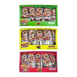 Zumba Rica Lollipops - 12 Count Box - Original, Chamoy, or Watermelon - Mexican Tamarind Candy with Chili Filling, Dulce Mexicano Caramelo