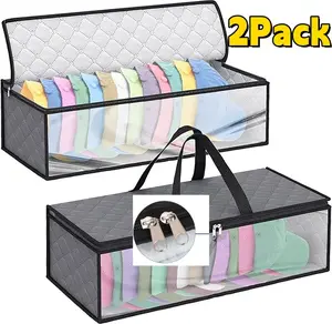 2 Pack Hat Storage Bag for Baseball, Caps Hat Organizer Case Hat Holder Rack with 2 Carry Handles for Closet Moisture sleeping everyday jewelry