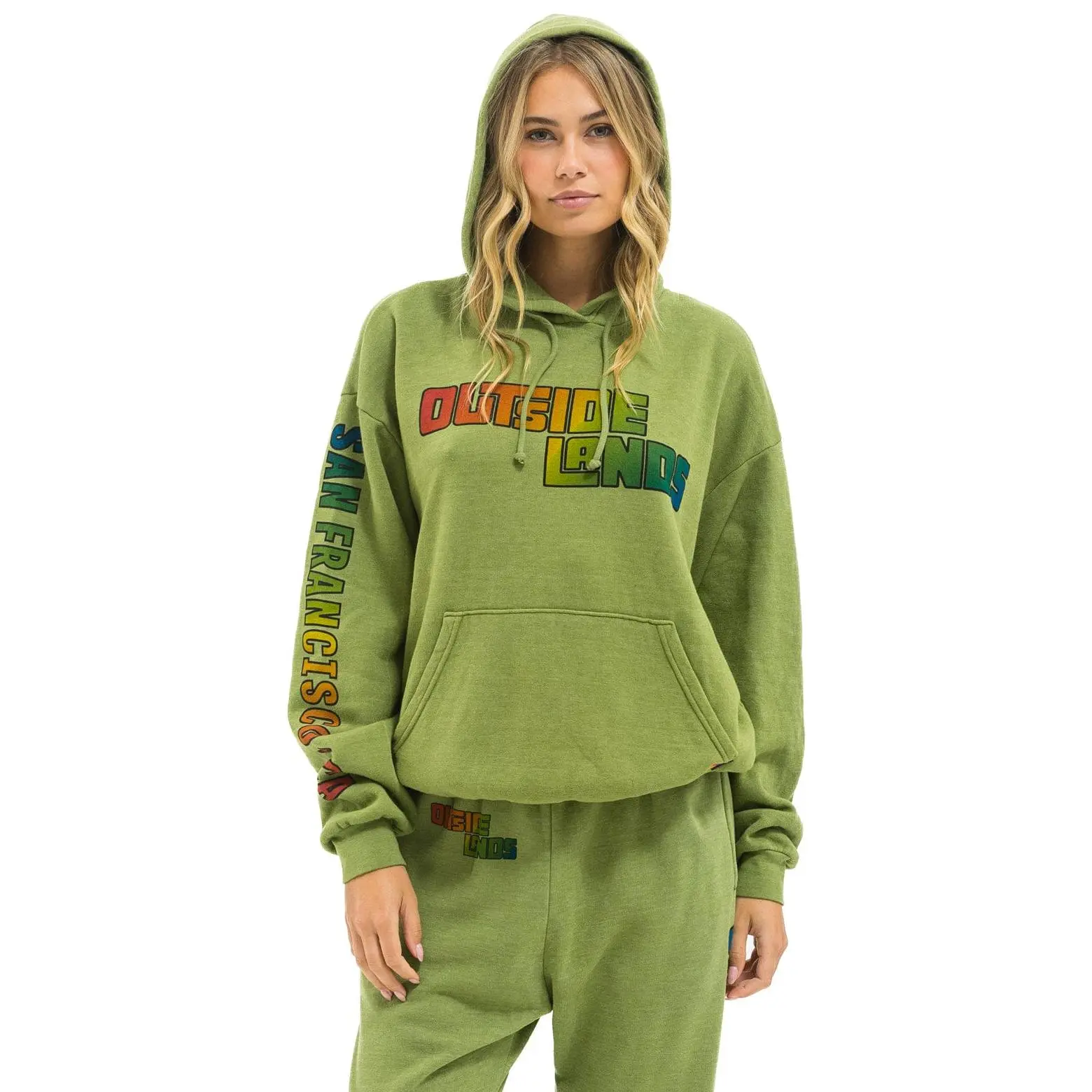 OUTSIDE LANDS 2025 RELAXED PULLOVER HOODIE - JUNGLE GREEN