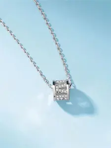 1 PC Romantic Cubic Zirconia Dainty Necklace Pendant Chic Gorgeous Jewelry For Women Valentine's Day Gift Wedding Jewelry