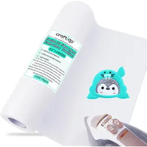 Fusible Iron on No Show Mesh Machine Embroidery Stabilizer Backing 12" x 10 Yd roll - Light Weight 1.8 oz for Machine Embroidery and Hand Sewing