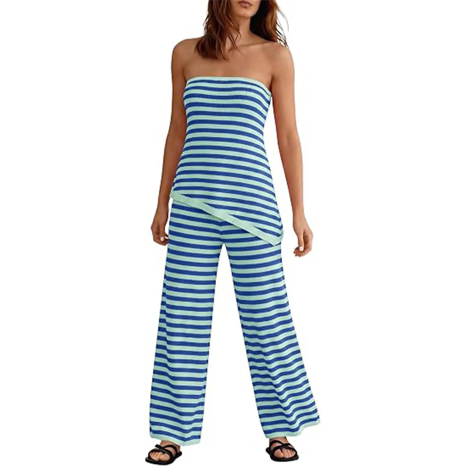 Blue Green Striped