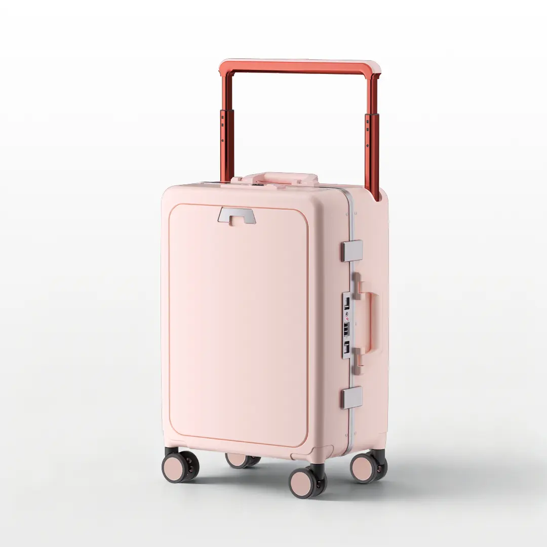 Front-Opening Carry-On Luggage, Innovative Wide-Handle Design, Carry-On/Checked Luggage, USB Charging Port, TSA-Approved Lock, Silent 360° Spinner Wheels With Brakes, Wet/Dry Separation Compartment, Scratch-Resistant & Durable Polycarbonate Material.