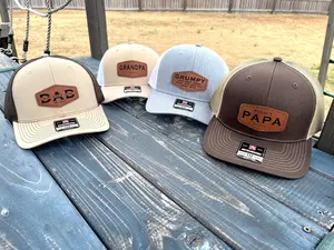 Dad Hat with Names, Personal Name Hat, Grandpa Hat Men, Dad Hat, Fathers Day Gift, Mens Christmas Gift, Papa Cap, Mens Gift, Father Ball Cap