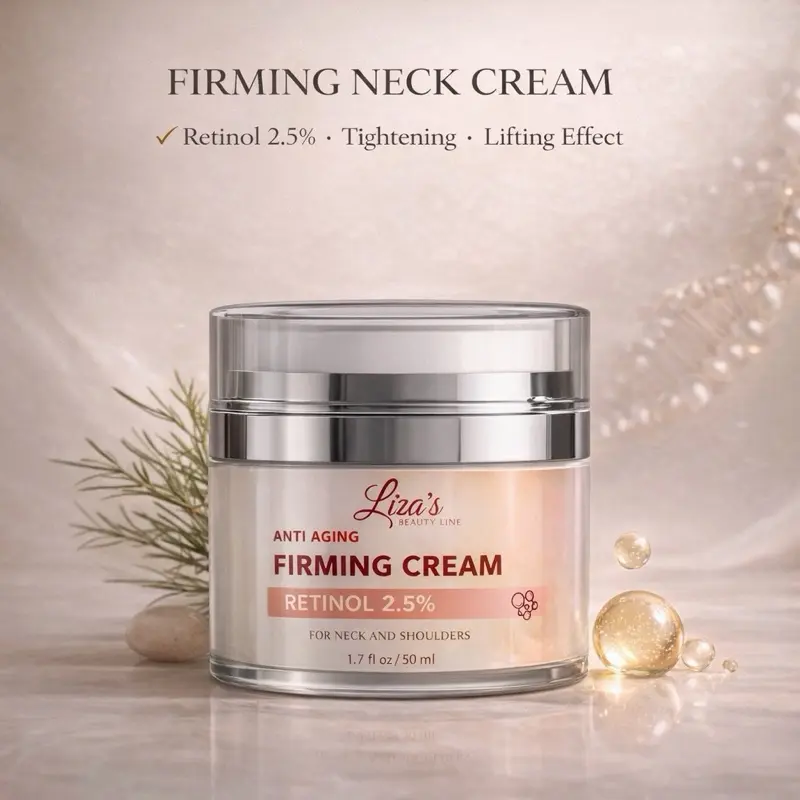 1350- Liza's Firming Neck Cream with Retinol 2.5% Anti-Aging Tightening Lifting Effect for Neck and Shoulders 1.7 fl oz