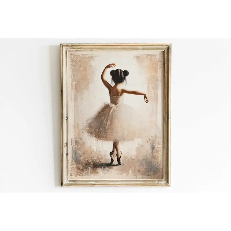 Ballet Nursery Art, Ballerina Nursery Decor, Pink Girl's Room Ballet Dancer Poster, Ballerina Poster, Girl Wall Art, Farmhouse Wall Decor, Funny Poster, Poster No Frame. Gifts Ornaments