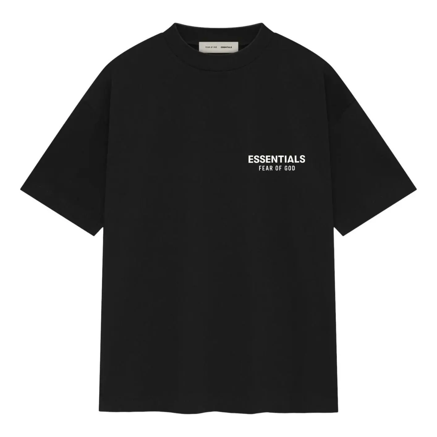 Fear of God Essentials 25FW Short Sleeve T-Shirt 'Vintage Black' 125AS254171F