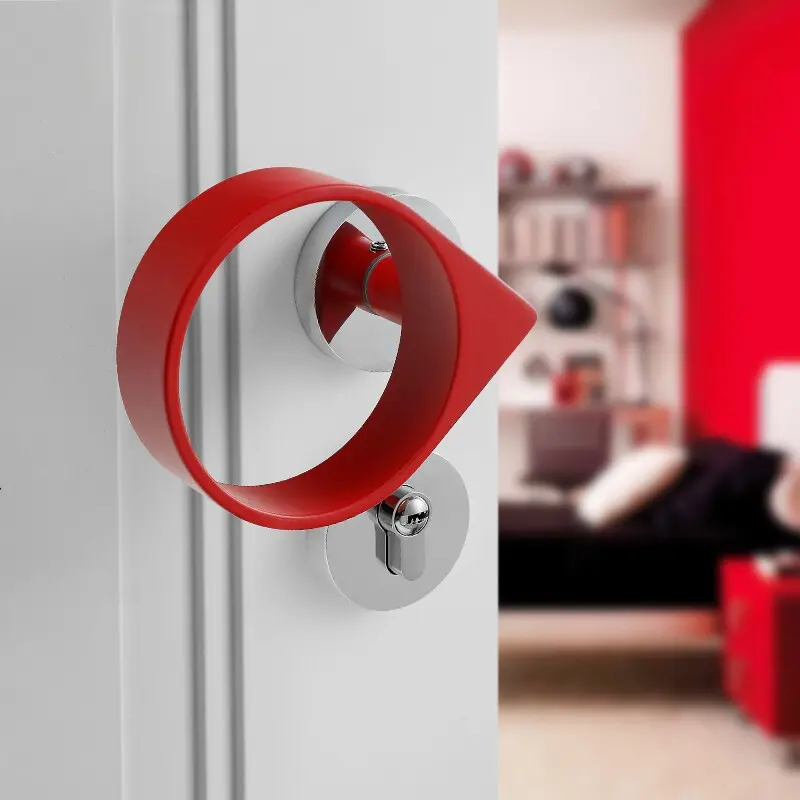Door Handle Silent Magnetic Suction Bedroom Interior Door Lock Split Door Handle Anti-Insert Wooden Door Silent Magnetic Suction Handle Lock Wooden Door Lock Split Door Lock right hand