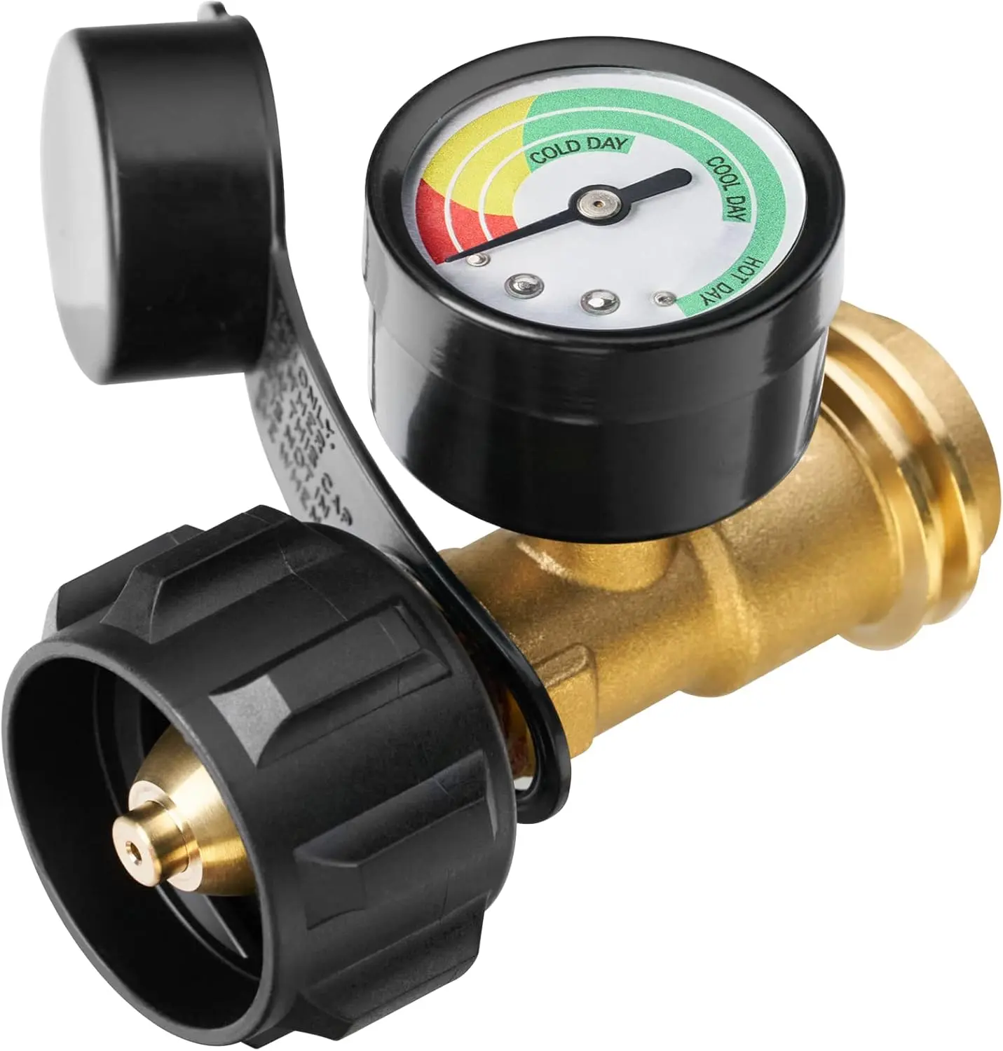 GJANSH Propane Tank Gauge, Snapfixmate 3-Colors Coded Universal for Cylinder, Grill, Heater, RV Camper and More, 5-40 Pound LP Tank Gas Level Indicator, QCC1 / Type 1 Connection, dealsforyoudays Ambient Temperature, Summervibes
