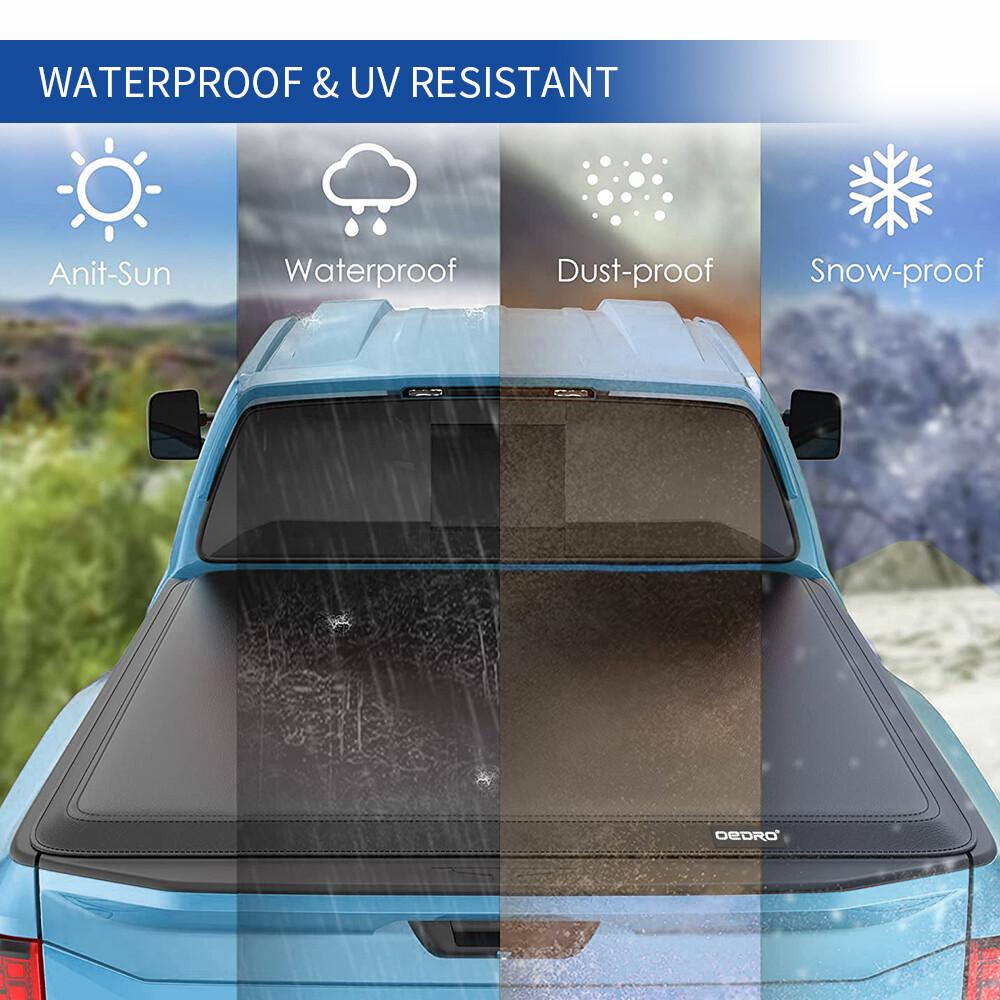 [Fits 2019-2026 Chevrolet Silverado & GMC Sierra 1500] 5.8 Ft Bed Soft Roll Up Truck Bed Tonneau Cover