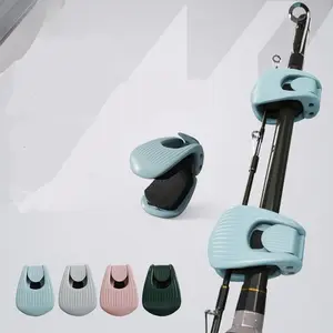 Multifunctional fishing rod holder, convenient fishing rod clamp, protective cover, adjustable fixing clamp, universal fishing gear organizer