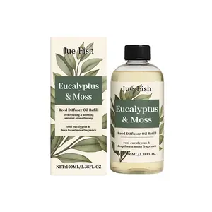 Eucalyptus Moss Scented Essential Oil Fresh Woody Aroma Home Air Freshener Elegant Diffuser for Bedroom Bathroom Office Long Lasting Fragrance